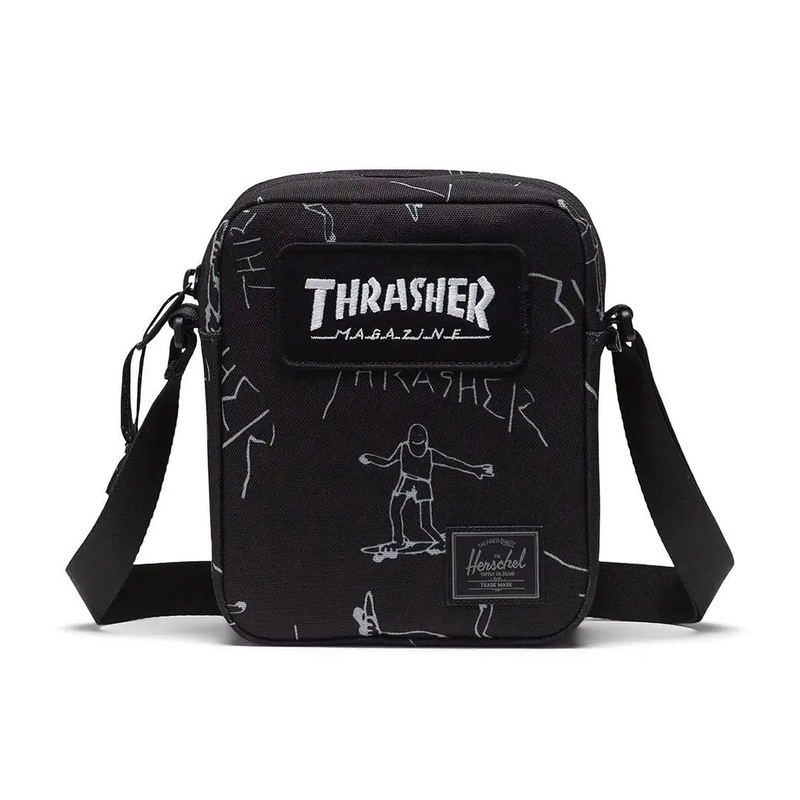 Herschel Supply x Thrasher Gonz Heritage Crossbody Bag – Black
