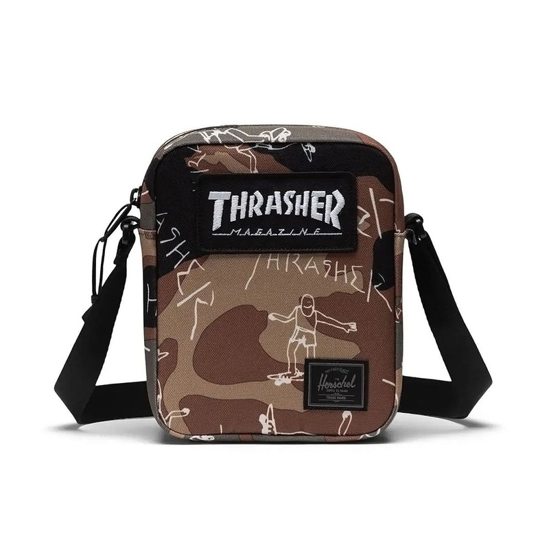 Herschel Supply x Thrasher Gonz Heritage Crossbody Bag – Woodland Camo