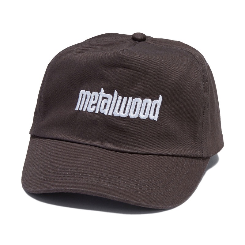 Metalwood Logo 5 Panel Hat – Brown