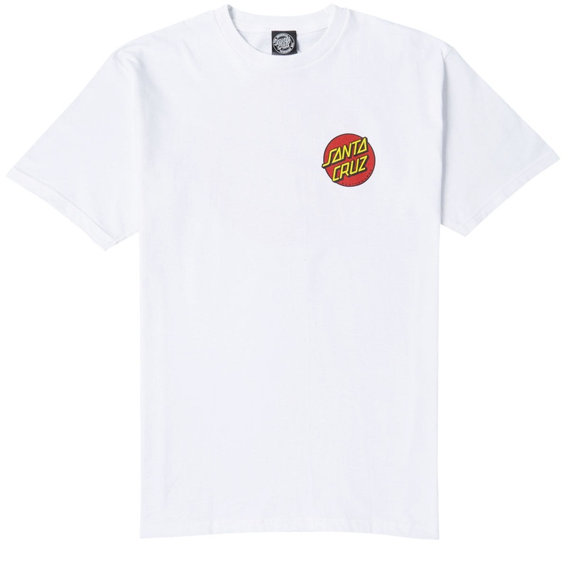 Santa Cruz Classic Dot Chest T-Shirt – White
