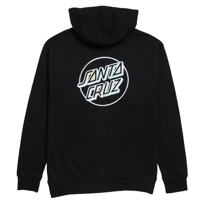 Santa Cruz Womens Opus Dot Relaxed Hoodie – Black/Diamond Foil