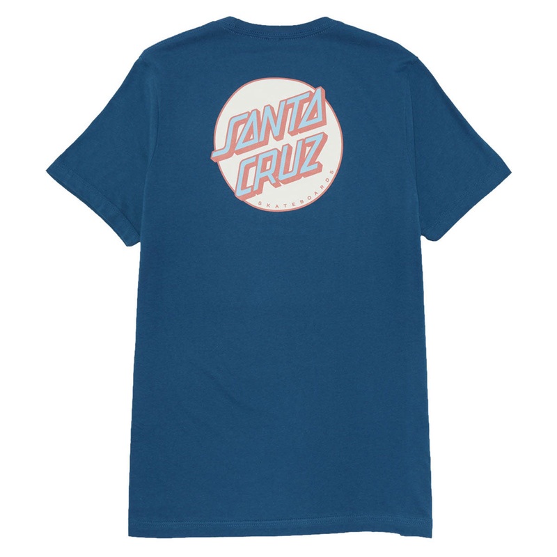 Santa Cruz Womens Other Dot Chest Relaxed T-Shirt – Deep Teal