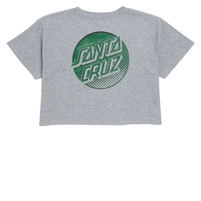 Santa Cruz Womens Tone Stamped Dot Cropped T-Shirt – Athletic Heather