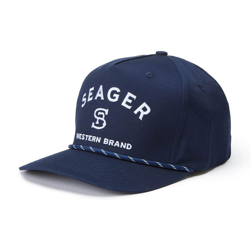 Seager Branded Snapback Hat – Navy