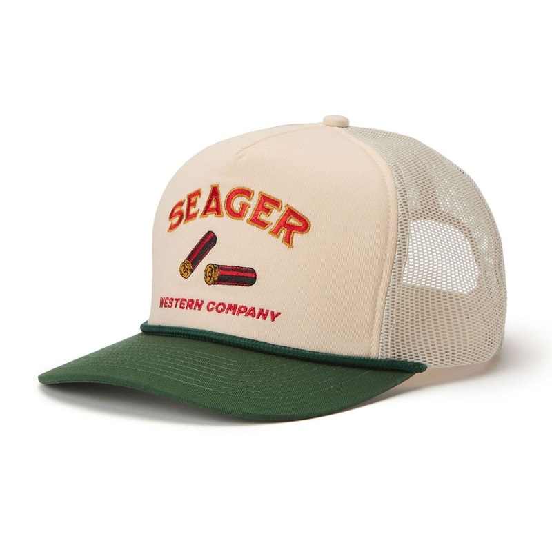 Seager Gone Huntin’ Snapback Hat – Cream/Green