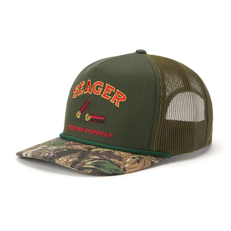 Seager Gone Huntin’ Snapback Hat – Green/Camo