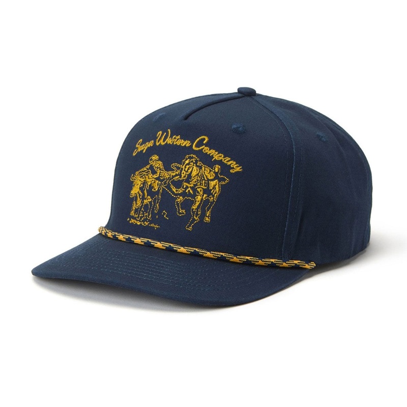 Seager Los Rios Canvas Snapback Hat – Navy