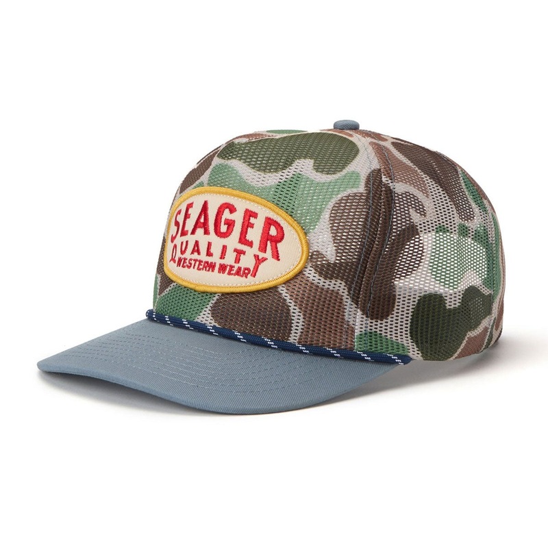 Seager Old Town All Mesh Snapback Hat – Duck Camo