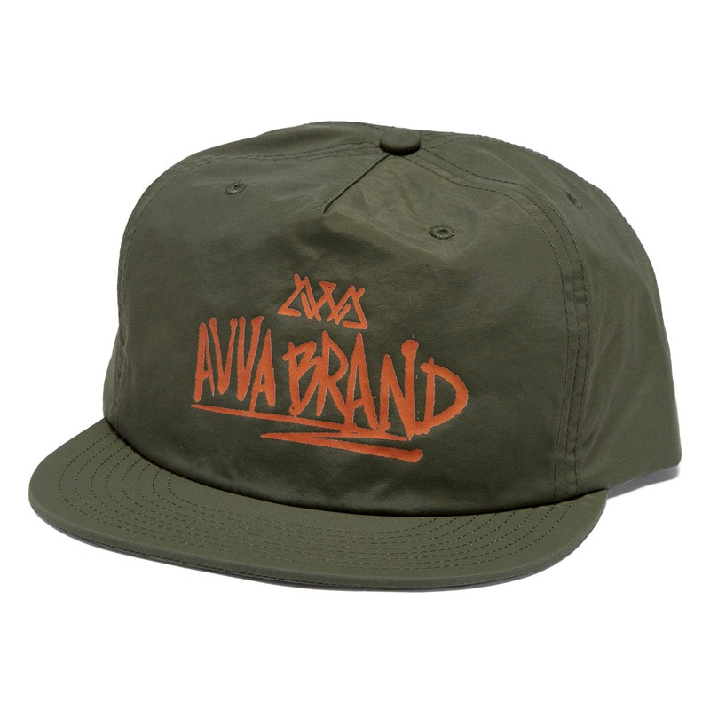 AVVA Scripted Nylon Surf Hat – Olive
