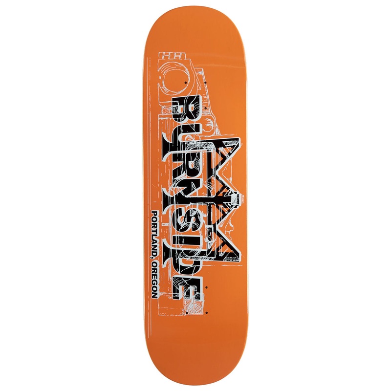 Burnside Bridge Skateboard Deck – Orange – 9.00