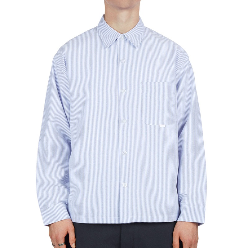 CCS Box Oxford Shirt – Blue Stripe