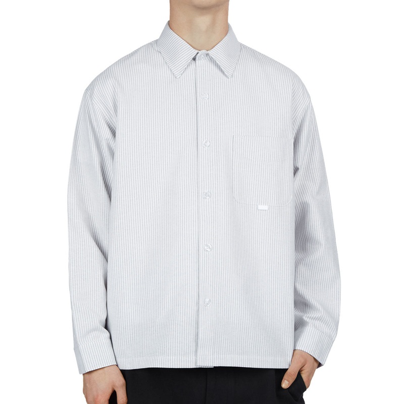 CCS Box Oxford Shirt – Grey Stripe