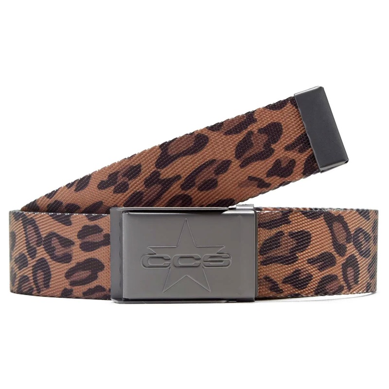 CCS Gunmetal 97 Star Web Belt – Leopard