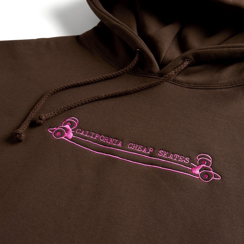 CCS Heritage Cheap Skates Hoodie – Brown/Pink