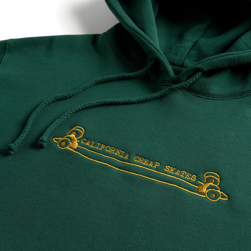 CCS Heritage Cheap Skates Hoodie – Green/Gold