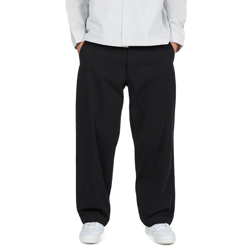 CCS Wide Leg Chino Pants – Black