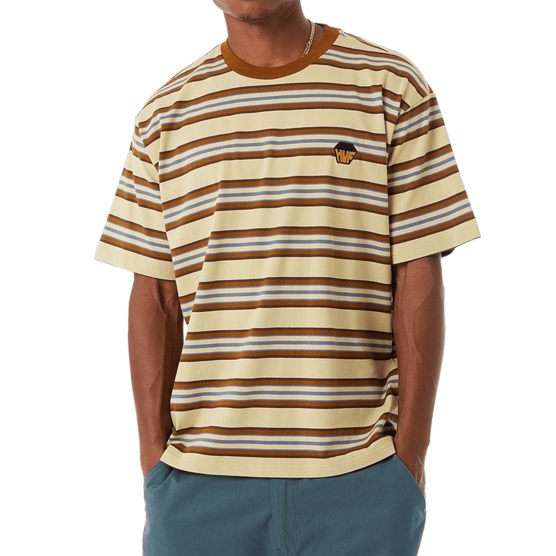 HUF Big Block Stripe Boxy T-Shirt – Clay