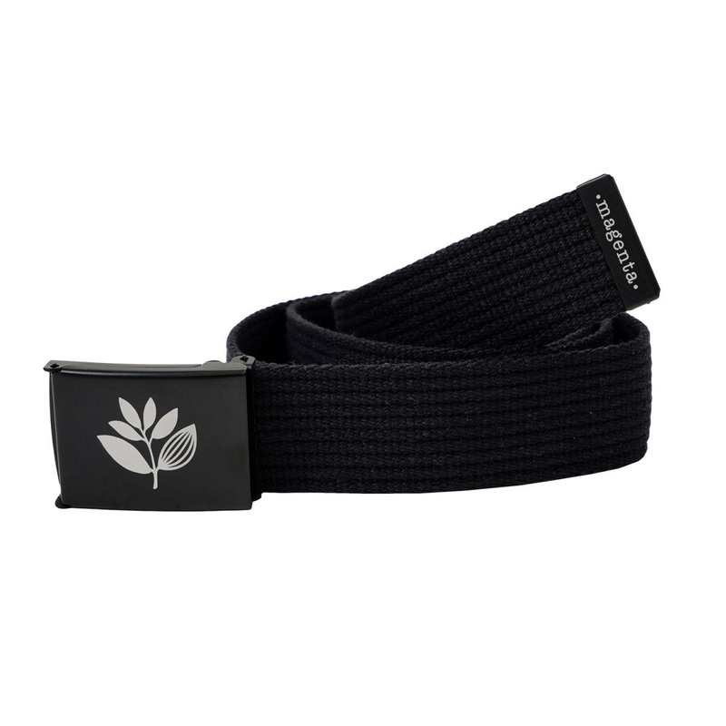 Magenta Plant Clip Belt – Black