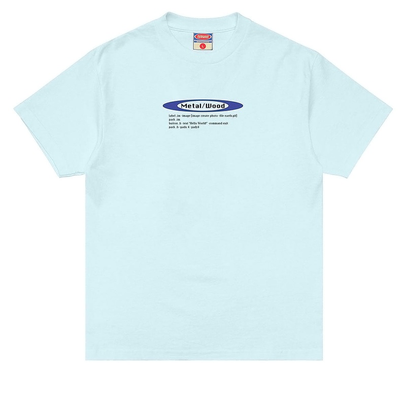 Metalwood Hello World T-Shirt – Baby Blue