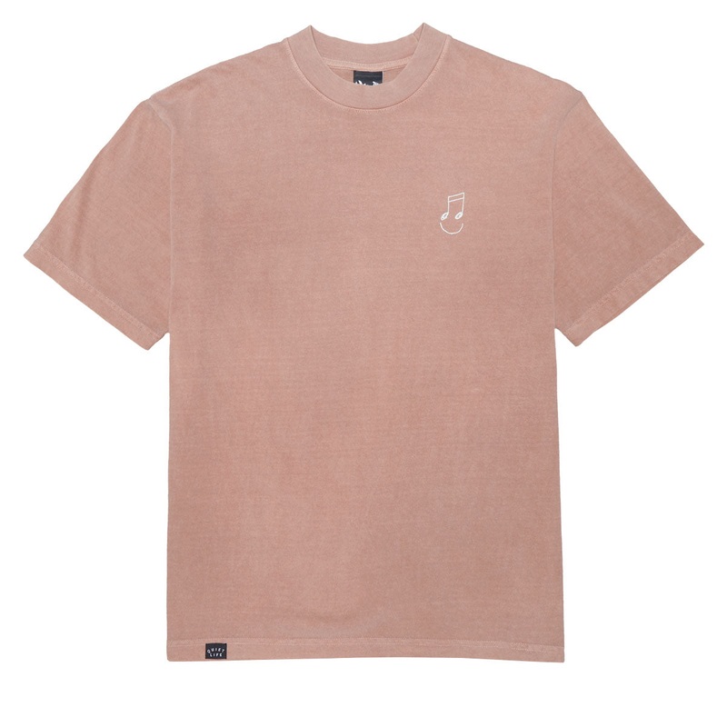 The Quiet Life Music Man Embroidered T-Shirt – Rose Quartz
