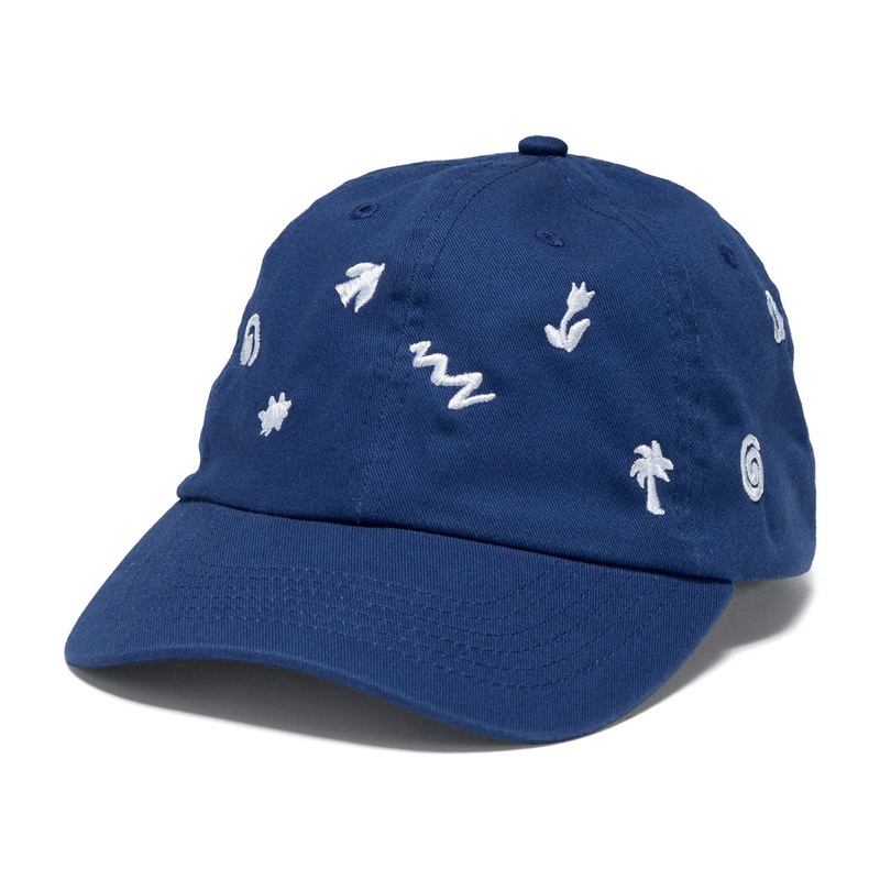 The Quiet Life x YAWN Embroidered Dad Hat – Blue