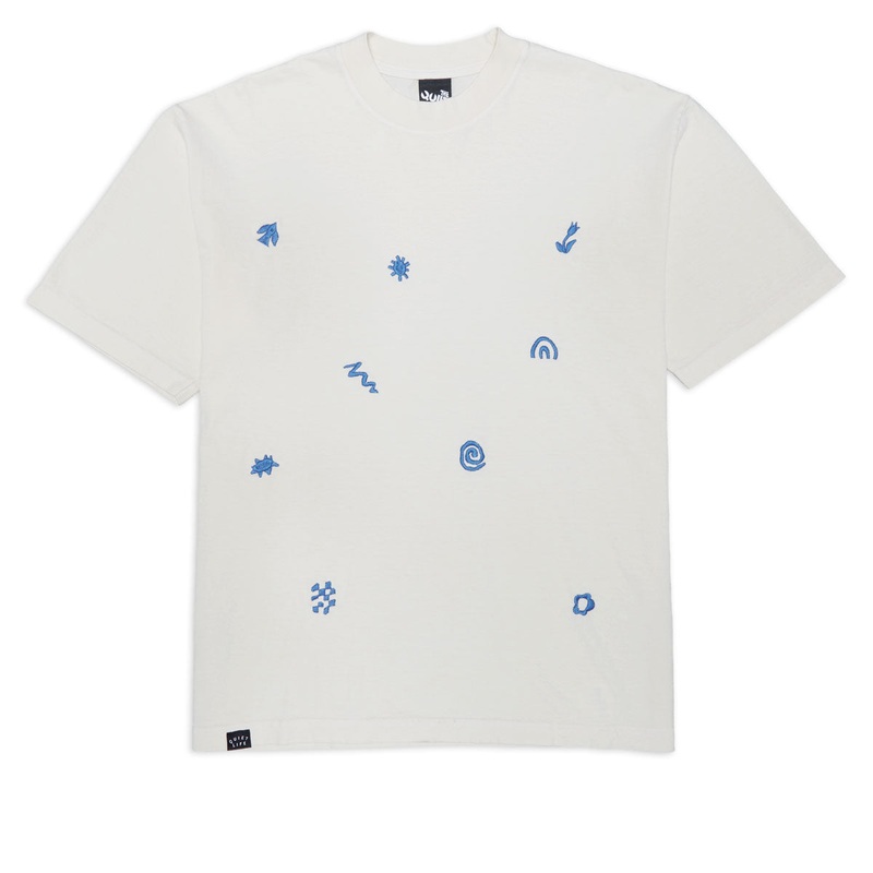 The Quiet Life x YAWN Embroidered T-Shirt – Cream
