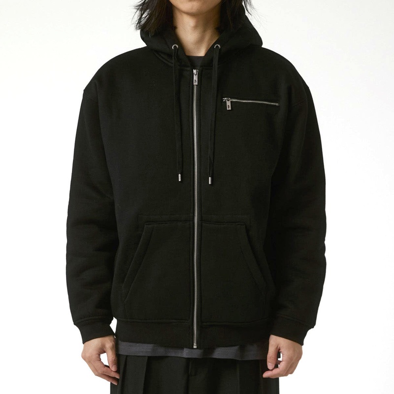 Former Ca Lined Zip Up Hoodie – Black