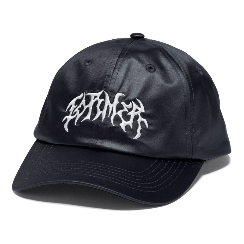 Former Puncture Satin Hat – Black