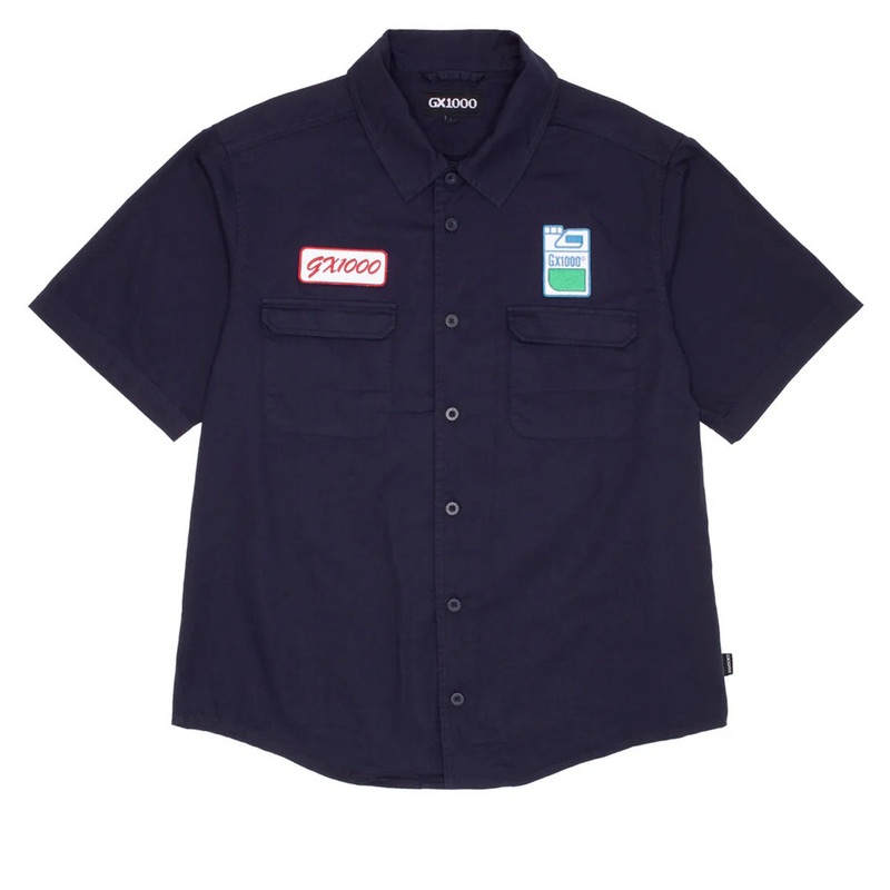 GX1000 Fertilizer Button Down Shirt – Dark Blue