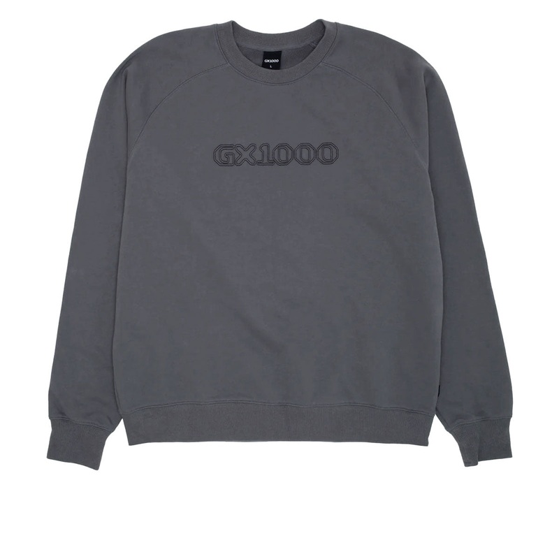 GX1000 OG Logo Crewneck Sweatshirt – Charcoal