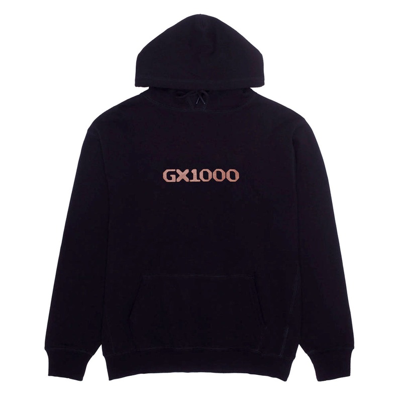 GX1000 OG Logo Hoodie – Black/Brown Font