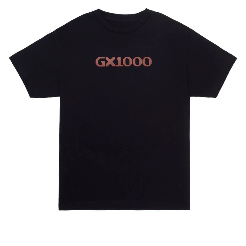 GX1000 OG Logo T-Shirt – Black/Brown Font