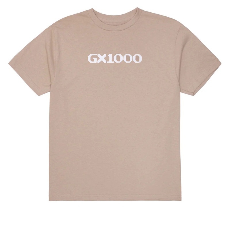 GX1000 OG Logo T-Shirt – Sand/White Font