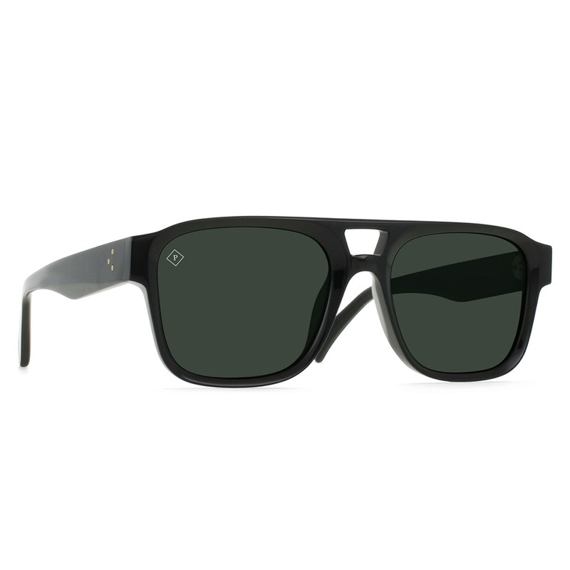 Raen Rifka 54 Sunglasses – Recycled Black/Green Polarized