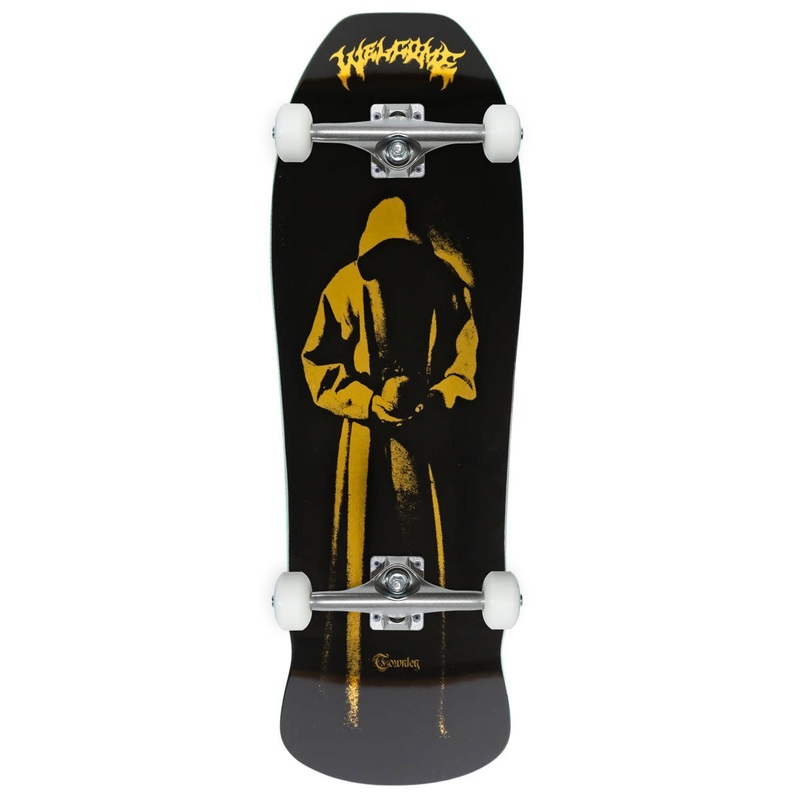 Welcome Contemplation Ryan Townley On An Early Grab Skateboard Complete – Black/Gold Foil – 10.00