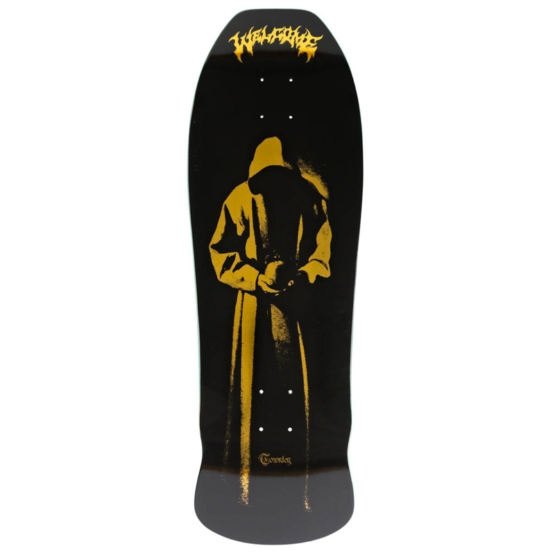 Welcome Contemplation Ryan Townley On An Early Grab Skateboard Deck – Black/Gold Foil – 10.00