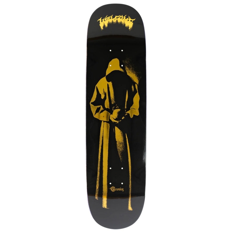 Welcome Contemplation Ryan Townley On An Enenra Skateboard Deck – Black/Gold Foil – 8.50