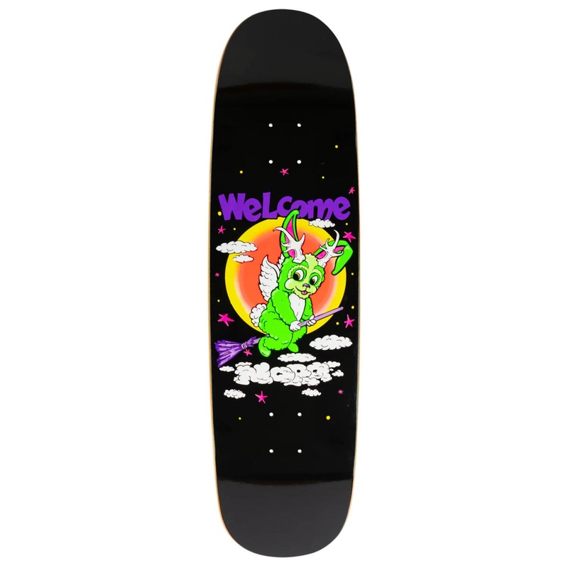 Welcome Full Moon Nora On A Sphynx Skateboard Deck – Black – 8.80