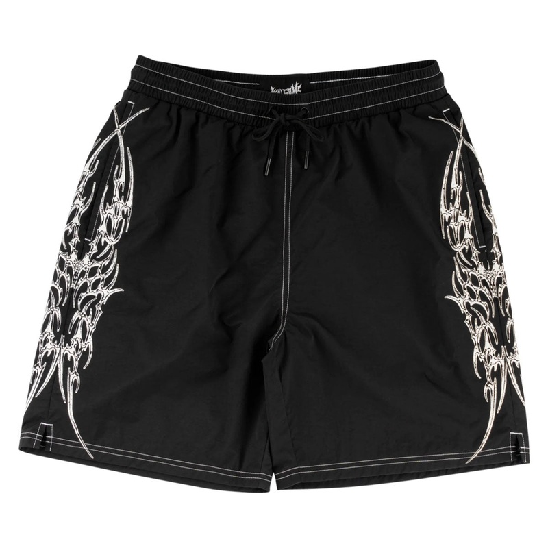 Welcome Horde Nylon Shorts – Black