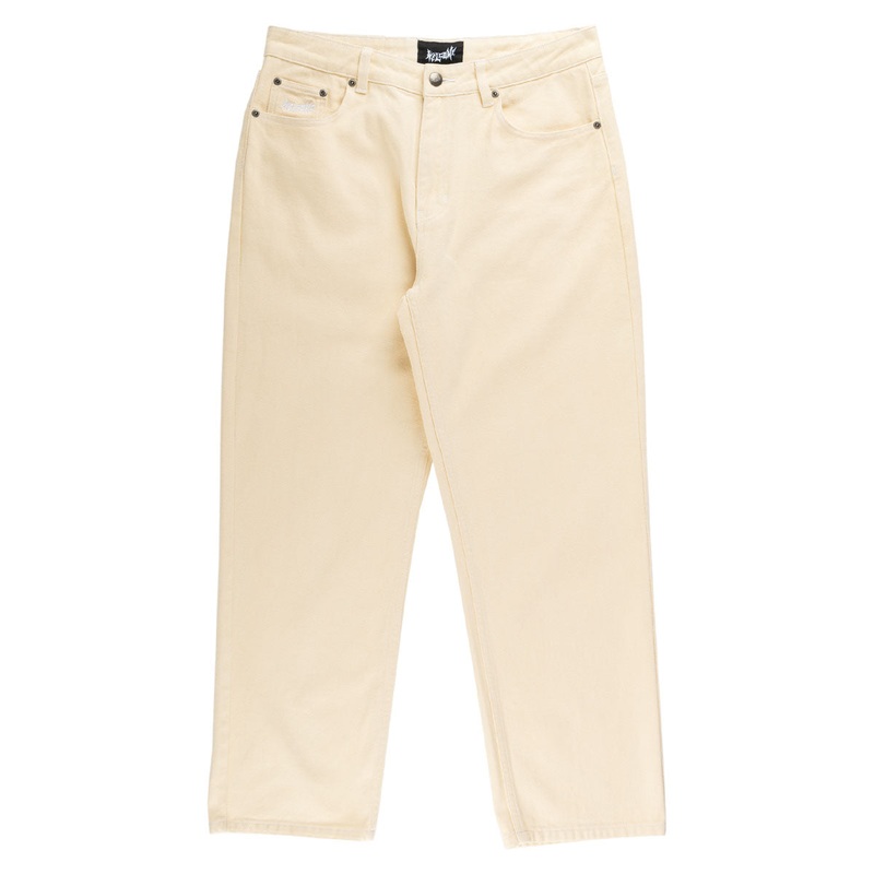 Welcome Immortal Loose Straight Denim Jeans – Natural
