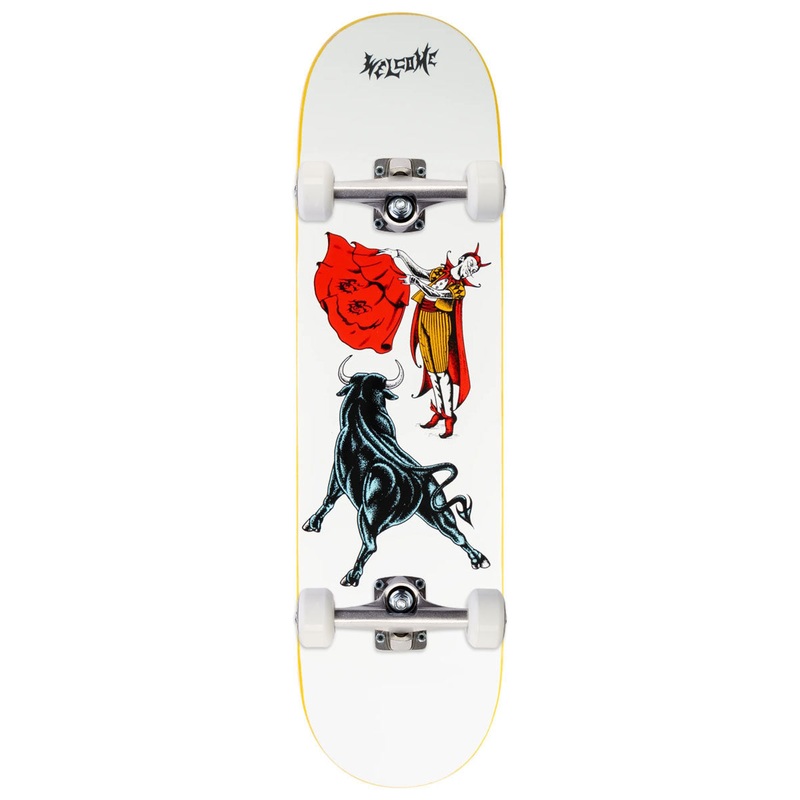 Welcome Matador Jake Yanko Skateboard Complete – White – 8.50