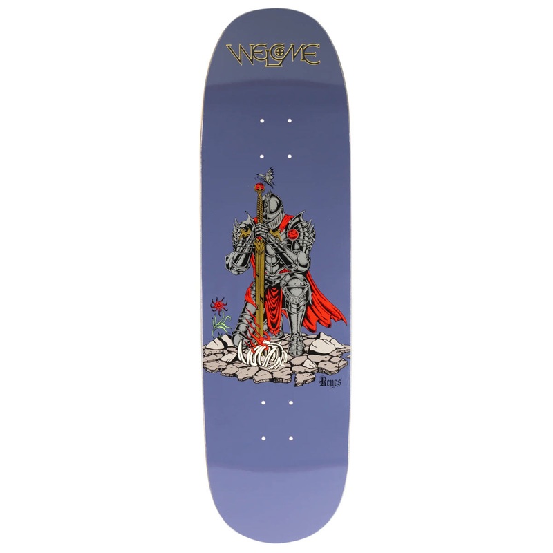 Welcome Paladin Ryan Reyes On a Baculus 2.0 Skateboard Deck – Purple/Gold Foil – 9.00