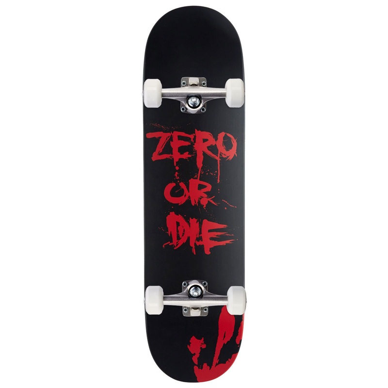 Zero Or Die Skateboard Complete – Black Dipped – 8.50