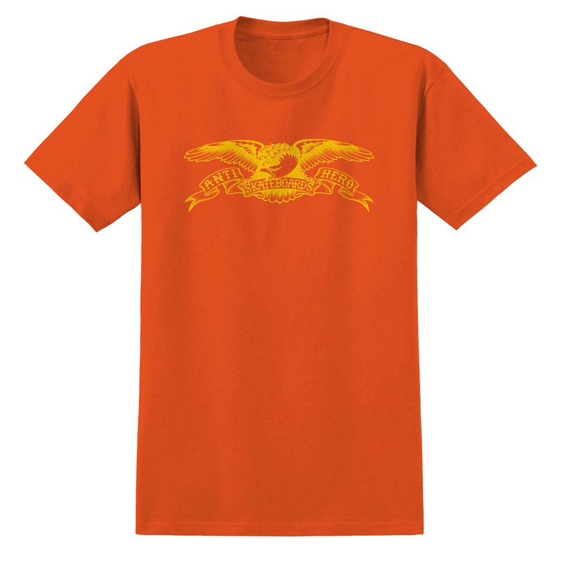 Anti-Hero Basic Eagle T-Shirt – Orange/Yellow Print