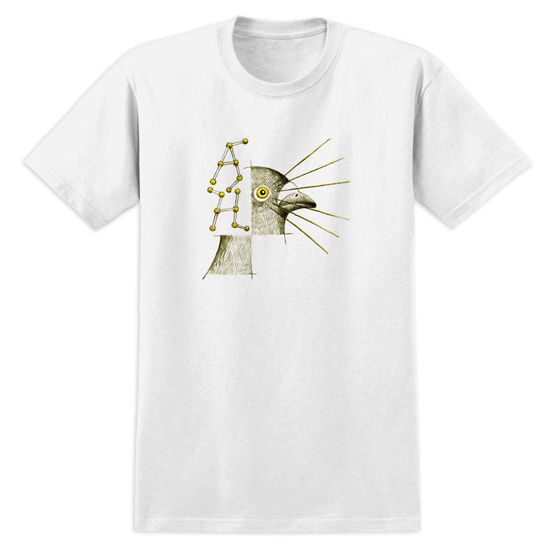 Anti-Hero Molecular Pigeon T-Shirt – White/Multi Color Print
