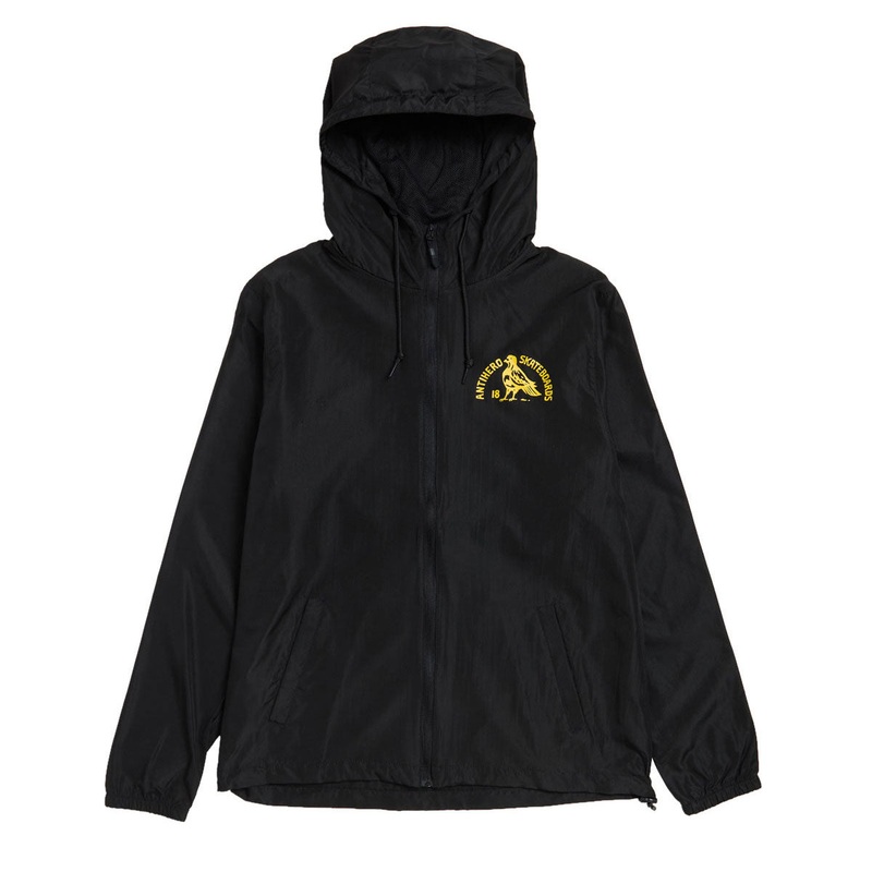 Anti-Hero Rock Dove Zip Up Jacket – Black/Yellow Prints