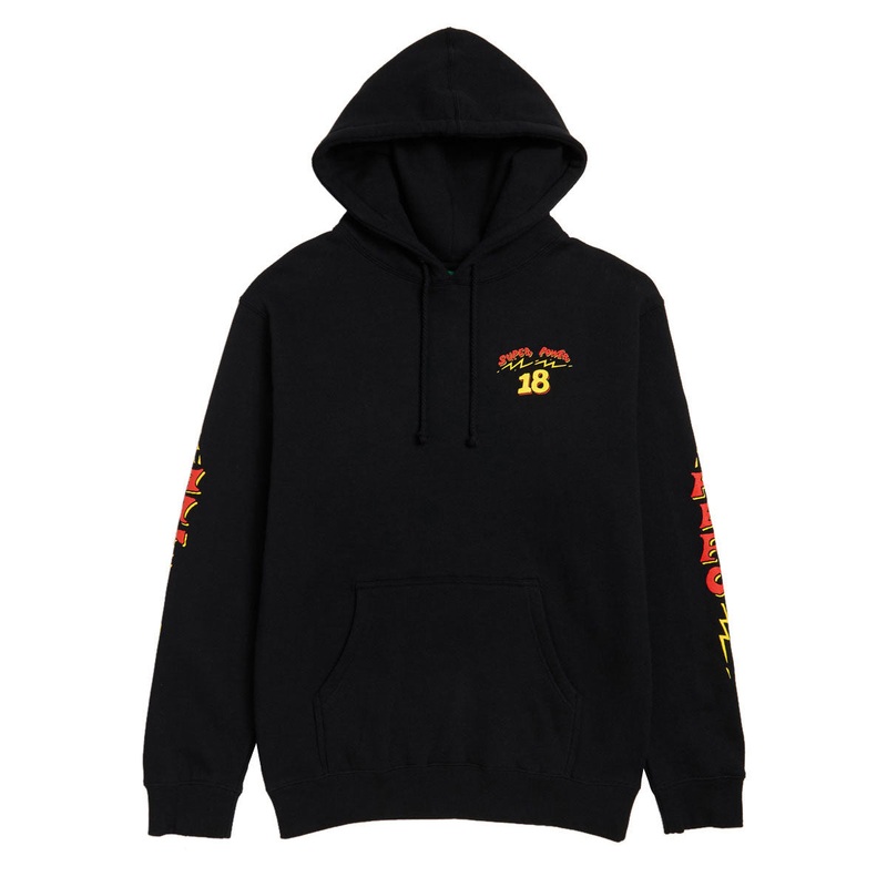 Anti-Hero Superpower18 Hoodie – Black/Yellow/Red Prints