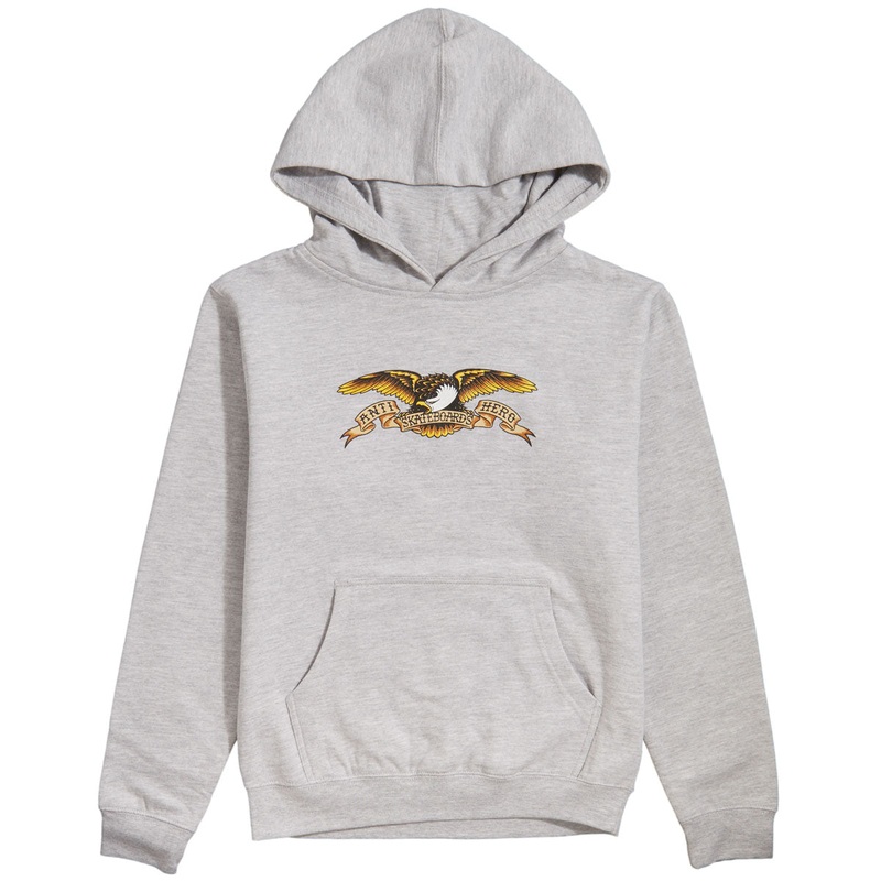 Anti-Hero Youth Eagle Hoodie – Grey Heather/Multi