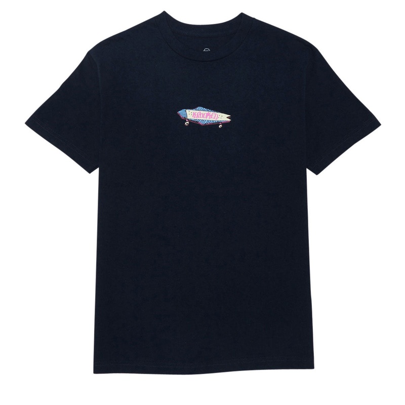 Krooked Bored T-Shirt – True Navy/Multi Color Print