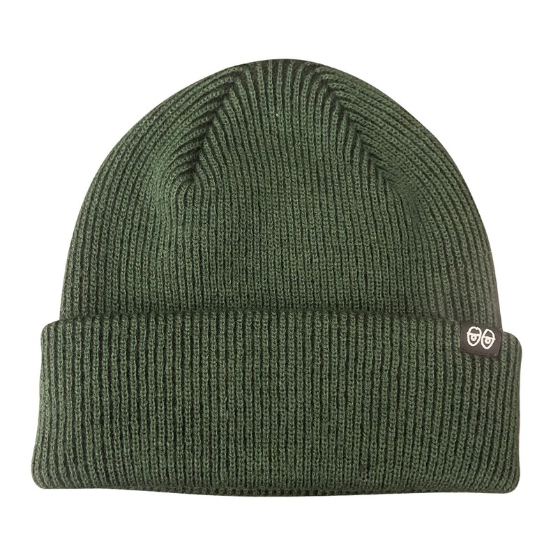 Krooked Eyes Clip Beanie – Dark Green/Black/White